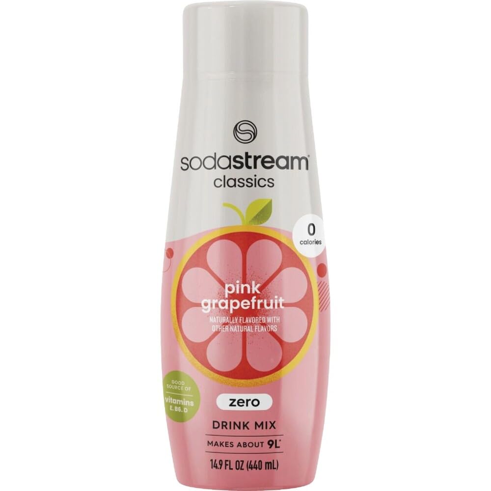 Amazon.com : SodaStream Pink Grapefruit Zero Calorie Syrup, 14.9